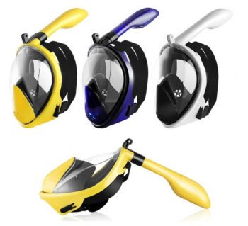 מסיכת צלילה פנורמית כולל תופסן למצלמות אקסטרים